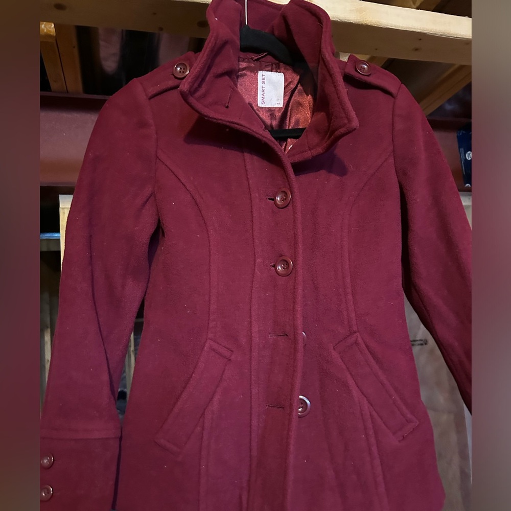 Smart Set Burgundy Coat